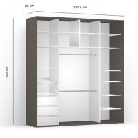 DRESSING LEX 221-240-66 D GRI/MSJ/O